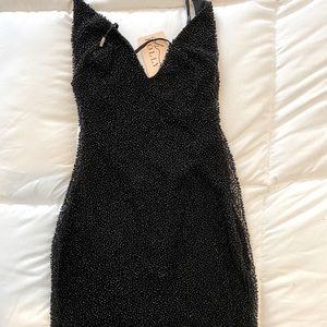 Black Glitter Oh Polly dress